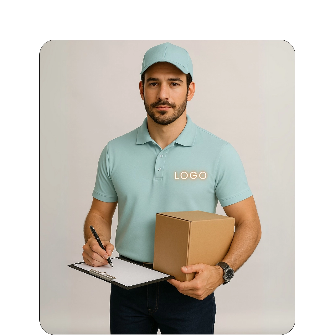 T Shirt 16 Collar T-Shirt - Mint Blue