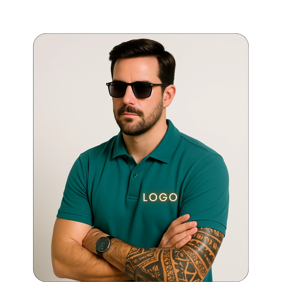 T Shirt 39 Collar T-Shirt - Pine Green