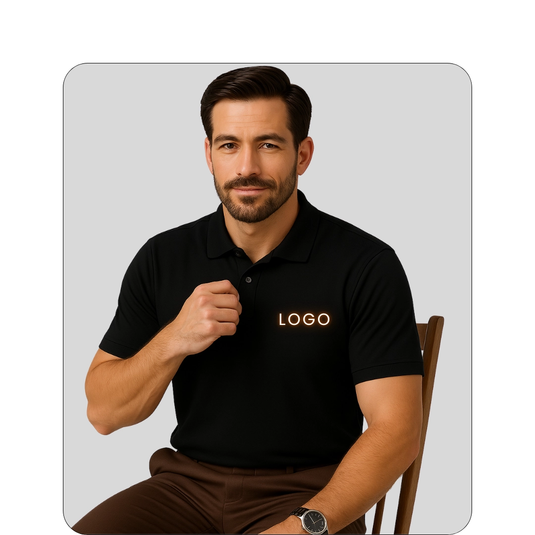 Collar T-Shirt - Black