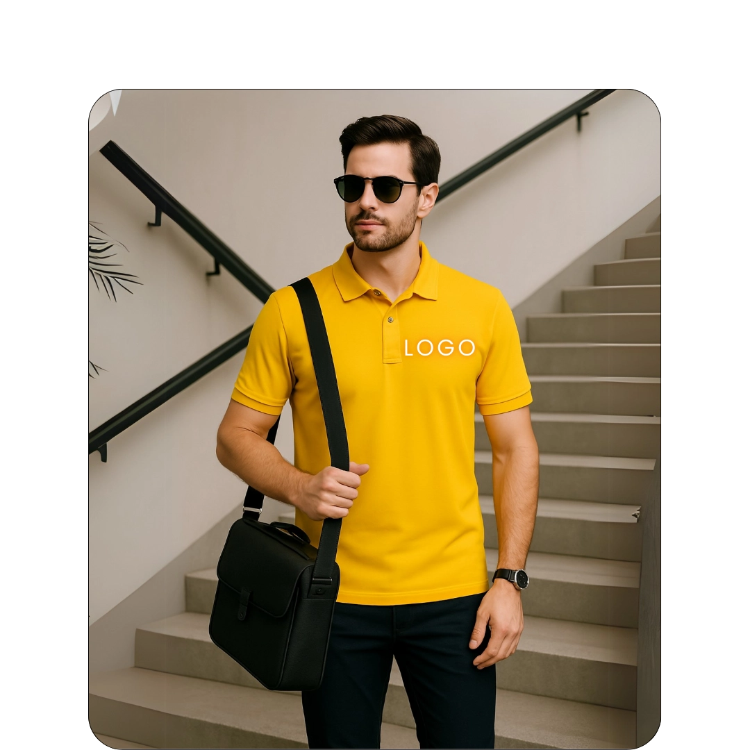 Collar T-Shirt - Yellow