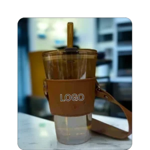 Brown Bucket Mug [Tumbler with Lid]
