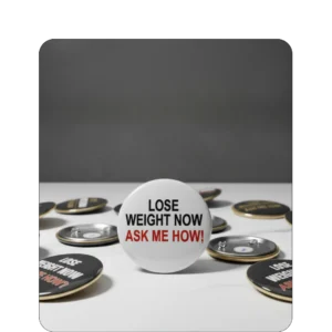 Lose Weight Now Badge (Grey) [Pack of 5]