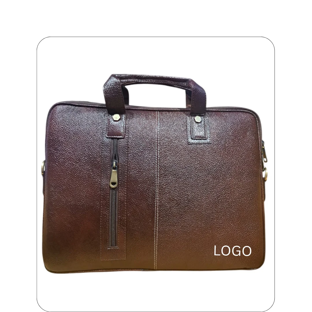 Leather Laptop Bag - Textured
