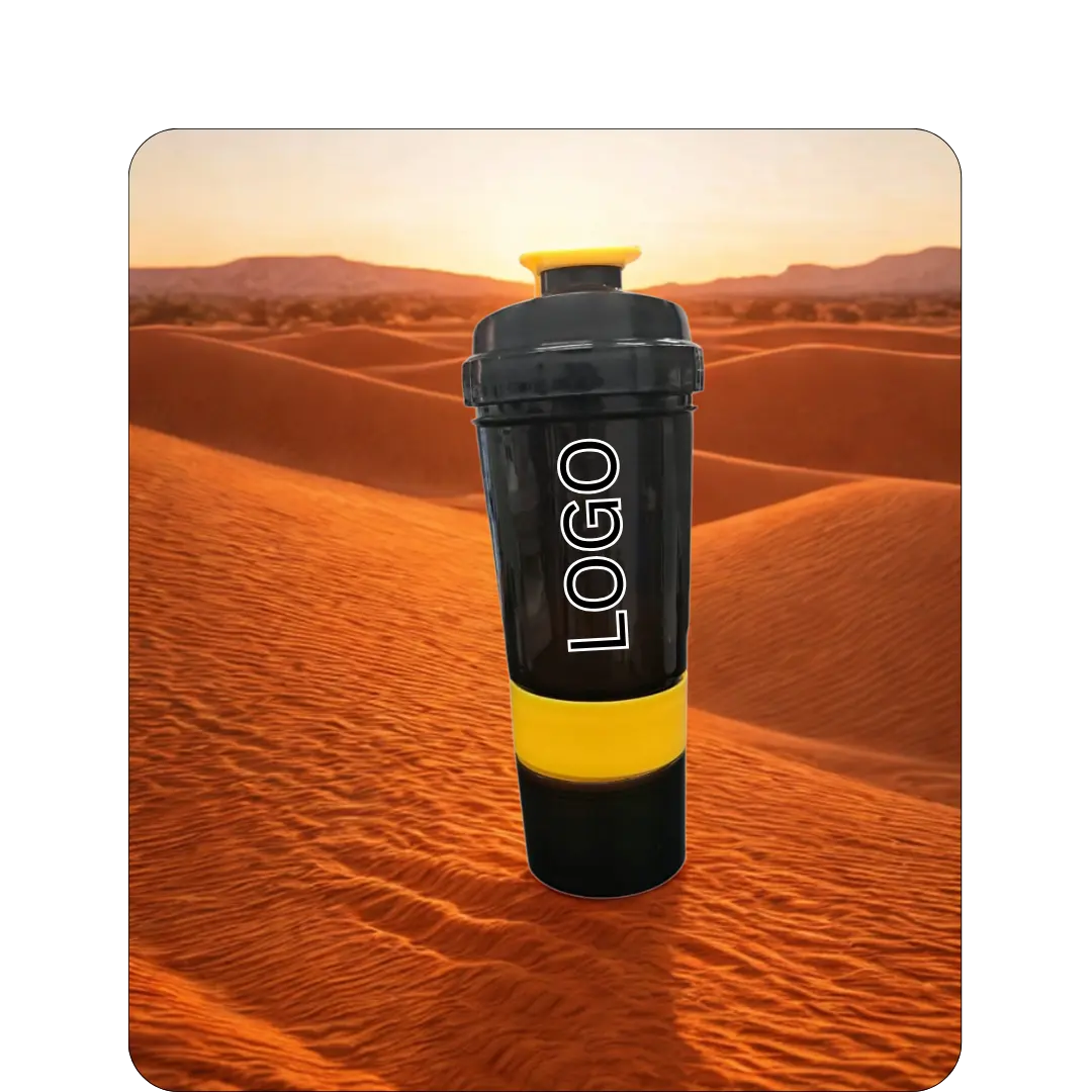 Shaker & Sipper 5 3 in 1 Shaker - 500ml Protein Bottle (Yellow/Green/Blue)