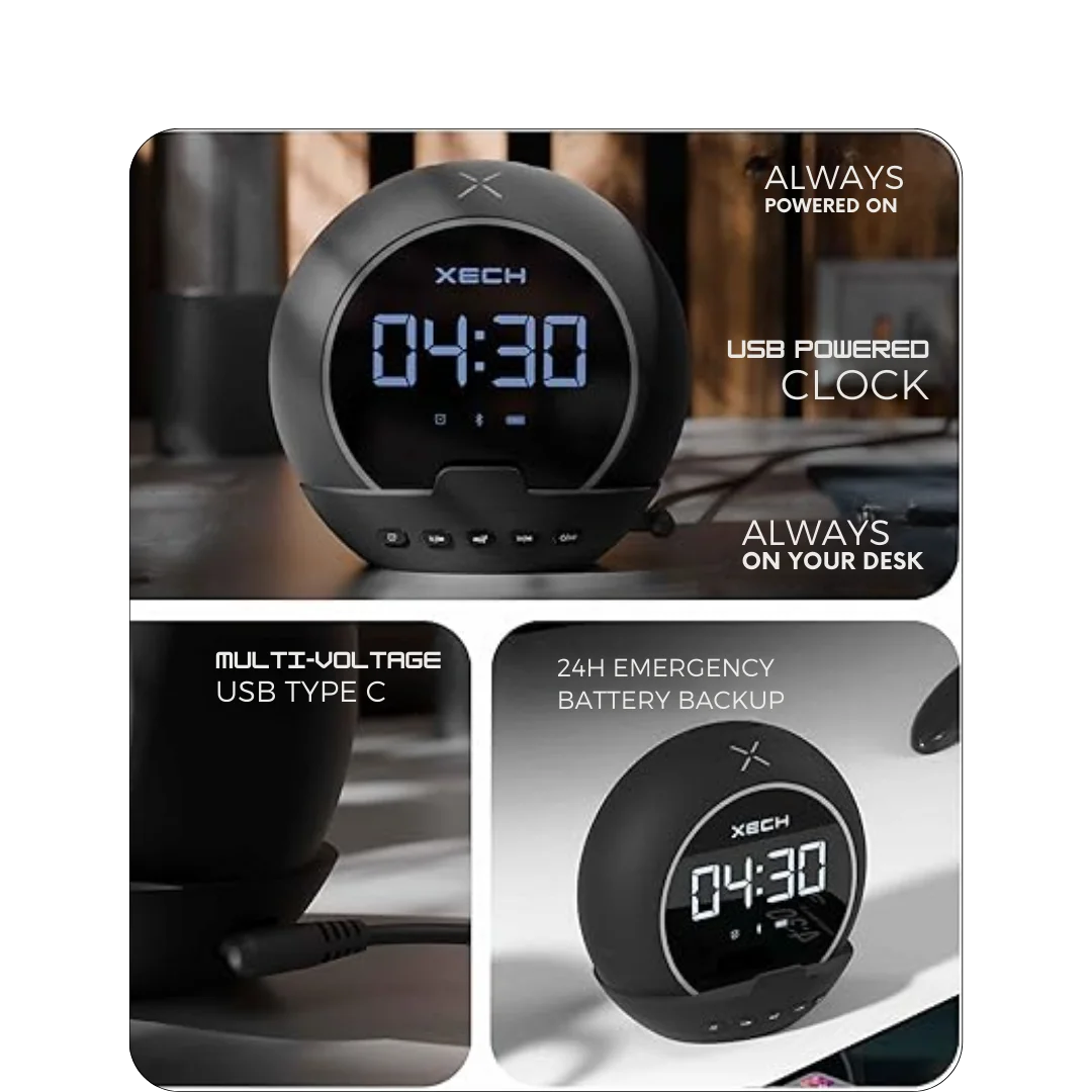 Xech Digital Alarm Clock 4 Xech Digital Alarm Clock - Image 4