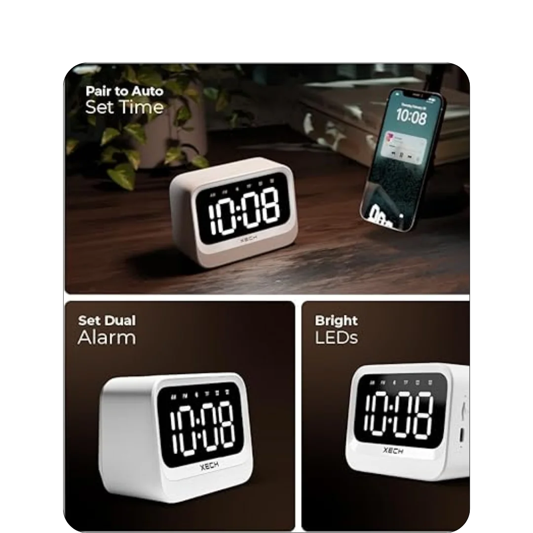 Xech Eon Digital Alarm Clock for Heavy Sleepers 5 Xech Eon Digital Alarm Clock for Heavy Sleepers - Image 5