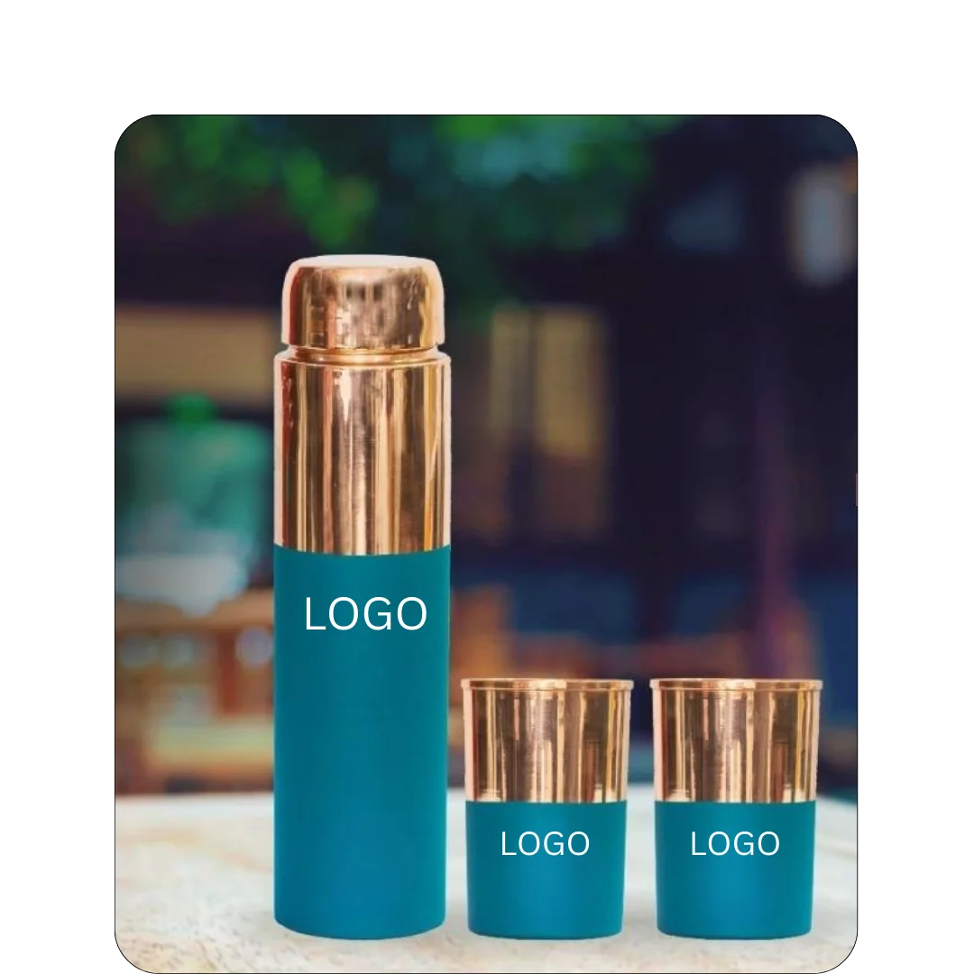 Half Cotted Copper Bottle 3 Half Cotted Copper Bottle - Image 3