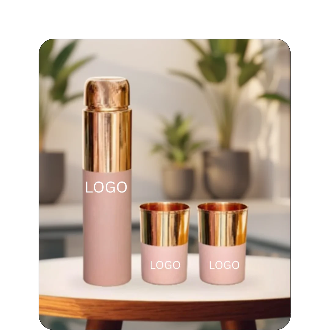 Half Cotted Copper Bottle