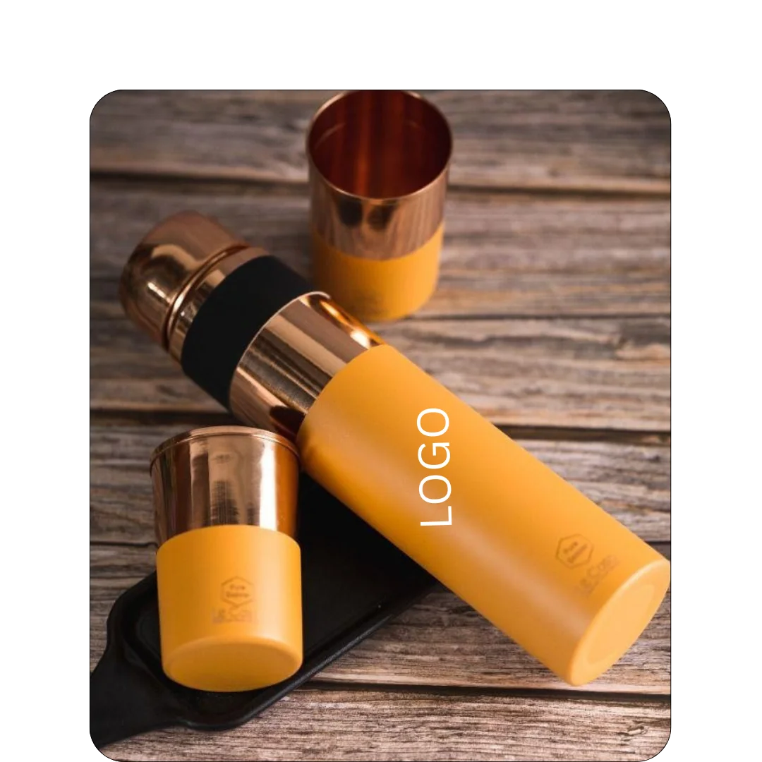 Half Cotted Copper Bottle