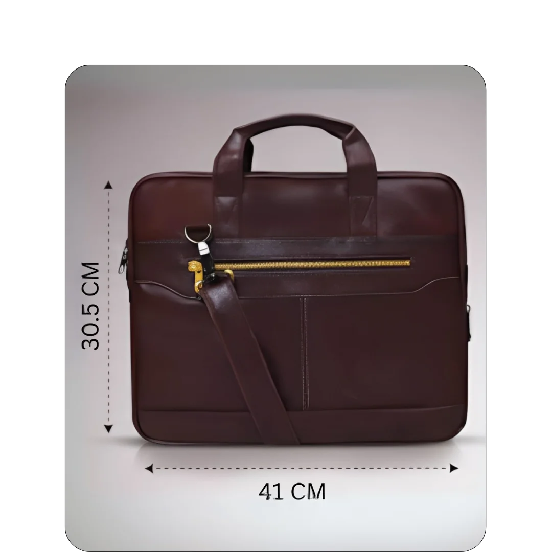 Laptop Expandable Bag (Golden Zip)