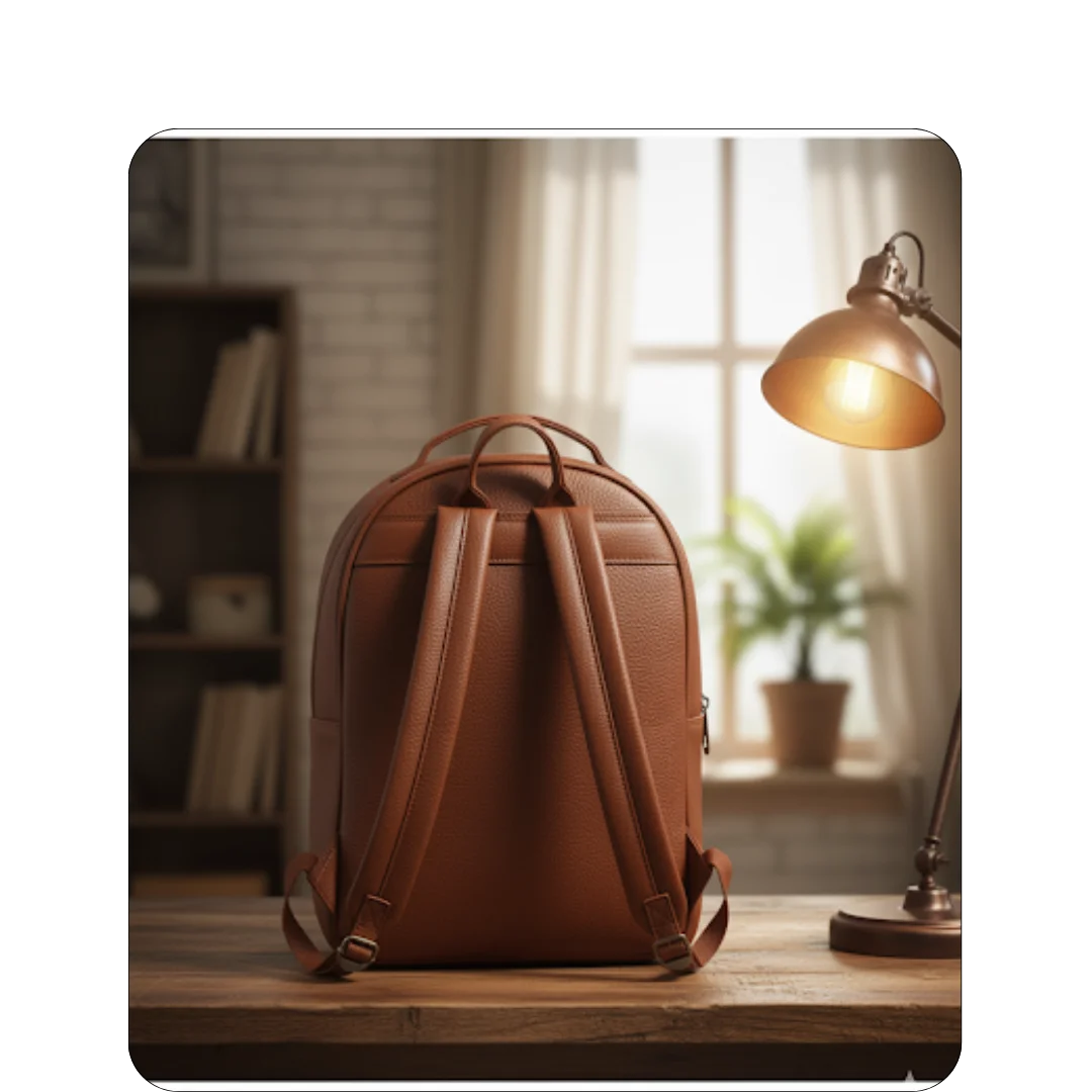 Pure Leather Backpack 4 Pure Leather Backpack - Image 4