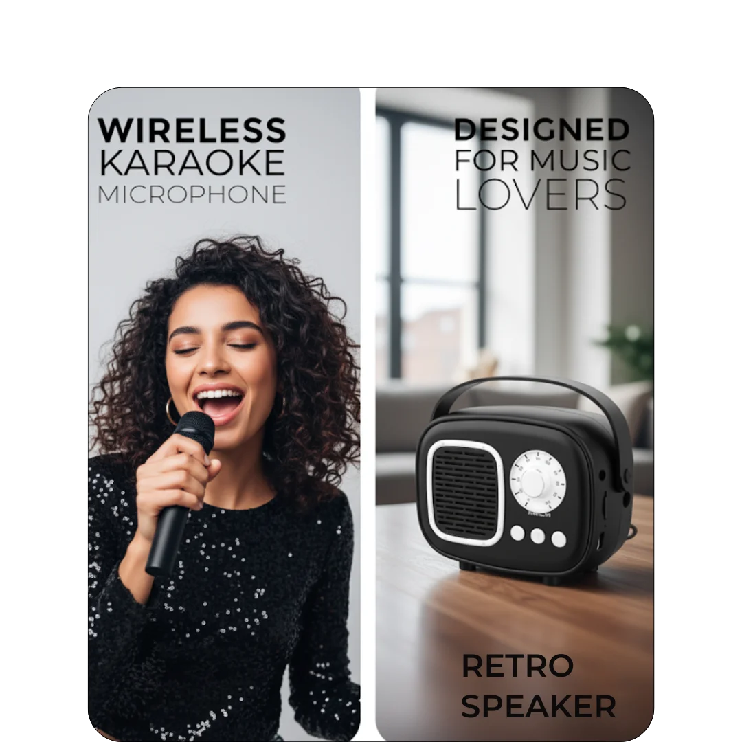 Xech Brand Store 22 XECH Karaoke Speaker with Wireless Mic