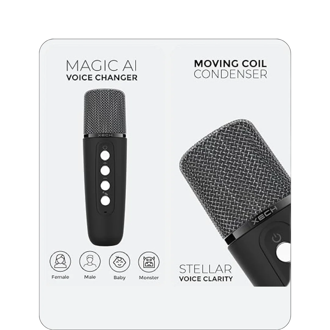 XECH Karaoke Speaker with Wireless Mic 3 XECH Karaoke Speaker with Wireless Mic - Image 3